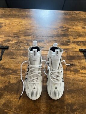 Kids White High-Top Performance Sneakers